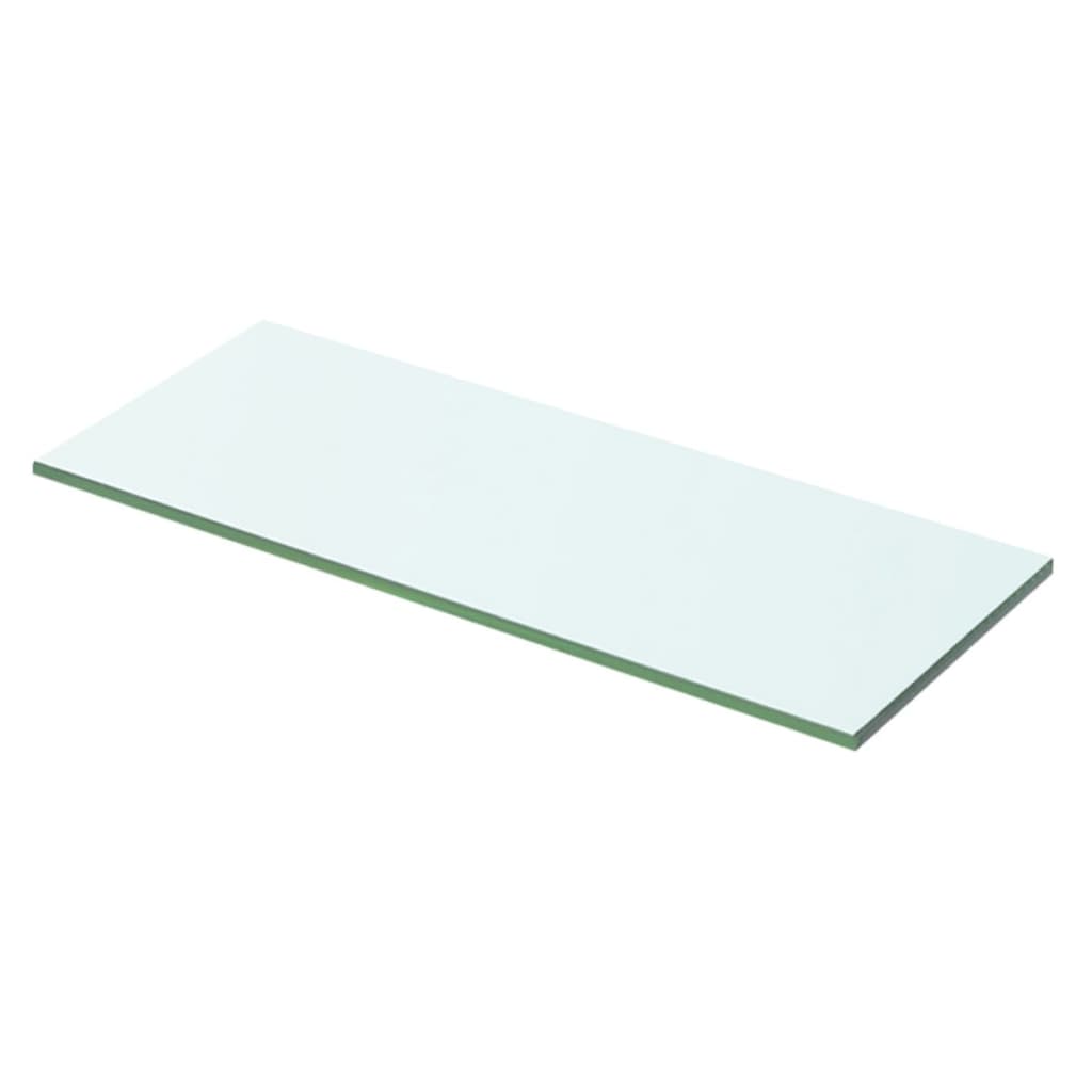 Hyllplan 2 st glas genomskinlig 50x15 cm