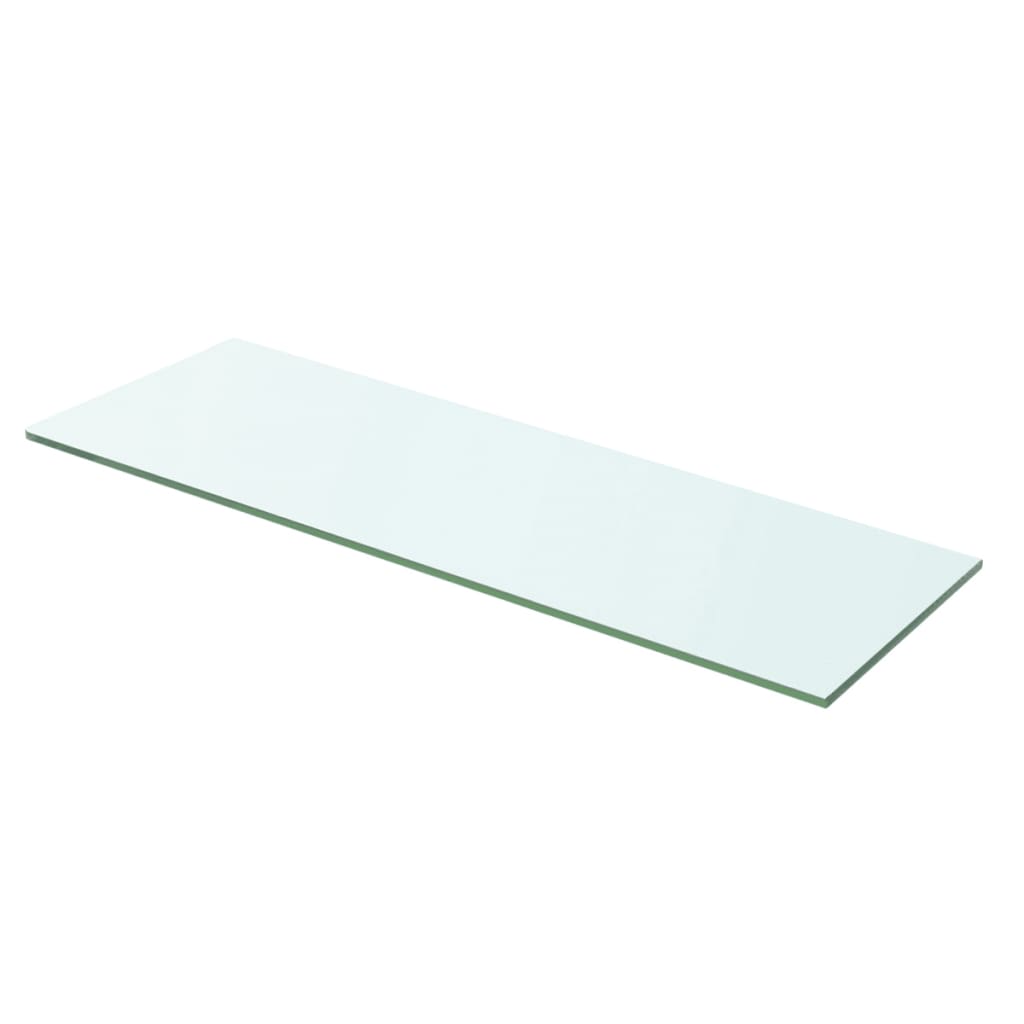 Hyllplan 2 st glas genomskinlig 60x15 cm