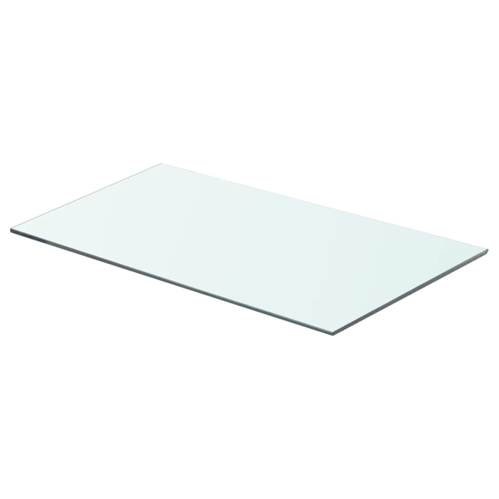 Hyllplan 2 st glas genomskinlig 60x30 cm