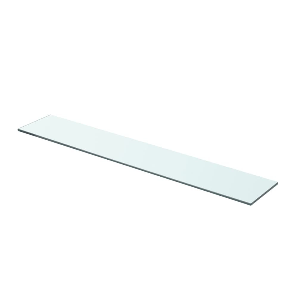 Hyllplan 2 st glas genomskinlig 70x12 cm