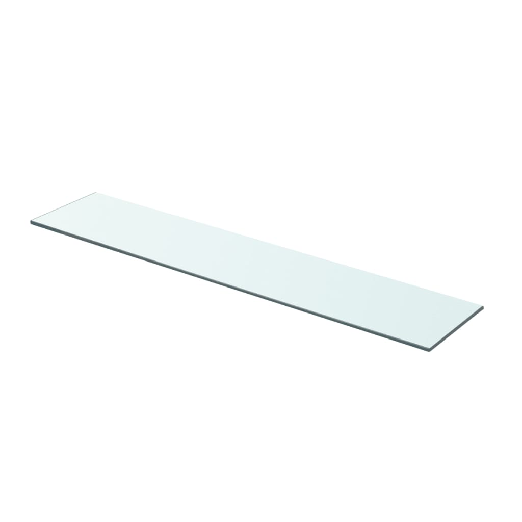 Hyllplan 2 st glas genomskinlig 70x15 cm