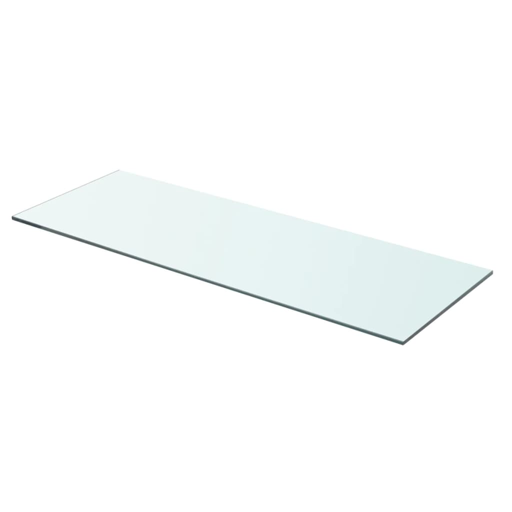 Hyllplan 2 st glas genomskinlig 70x25 cm