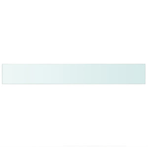 Hyllplan 2 st glas genomskinlig 90x12 cm