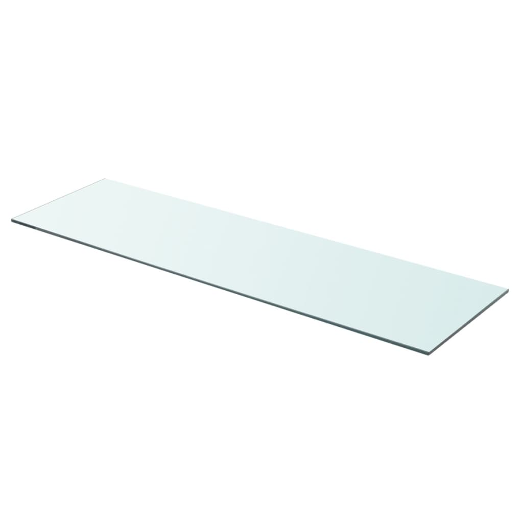 Hyllplan 2 st glas genomskinlig 90x25 cm