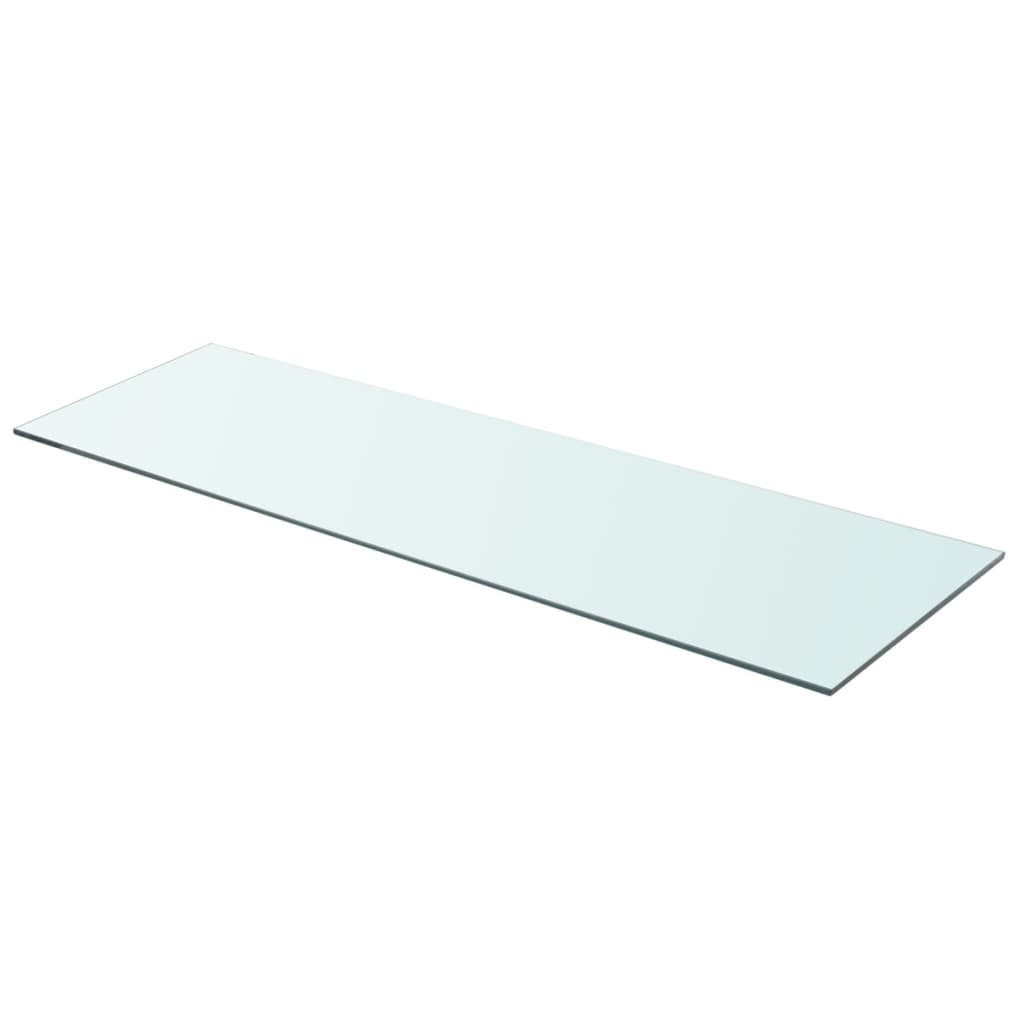 Hyllplan 2 st glas genomskinlig 90x30 cm