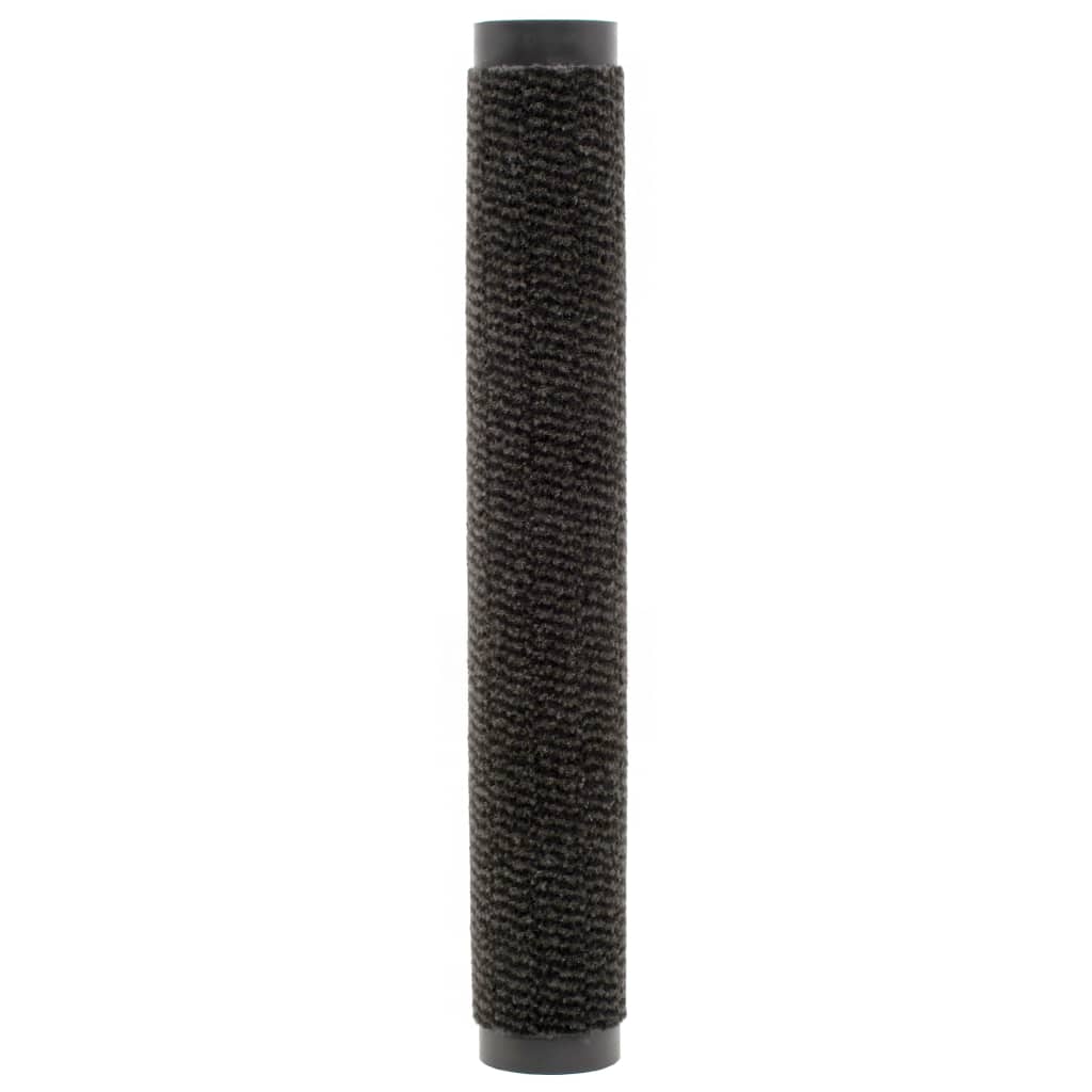 Dörrmattor 2 st rektangulär tuftad 40x60 cm svart