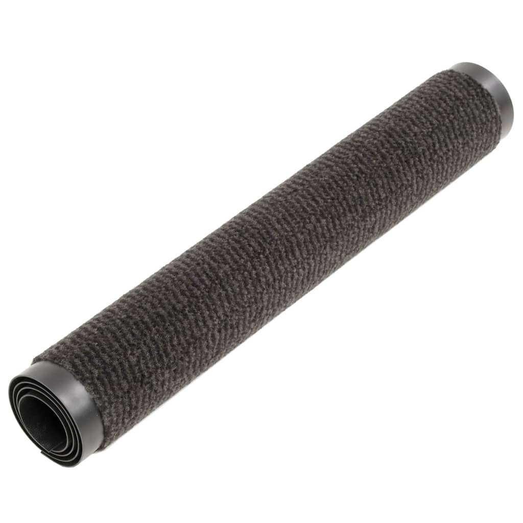 Dörrmattor 2 st rektangulär tuftad 60x90 cm svart