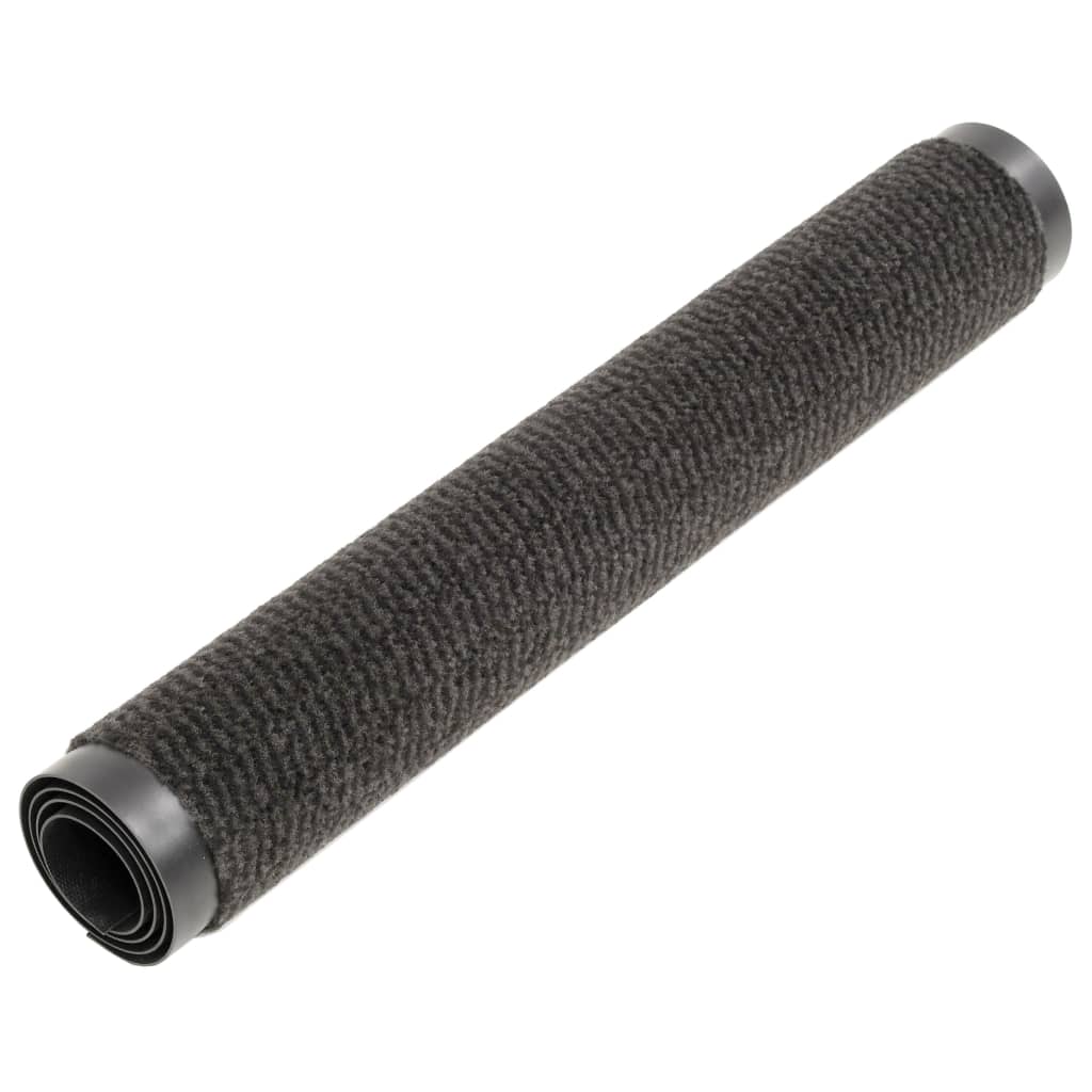 Dörrmattor 2 st rektangulär tuftad 90x150 cm svart