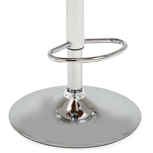 Barstolar 2 st gräddvit böjträ och konstläder