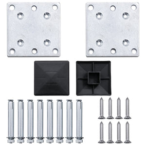 Staketpanel WPC 353x106 cm grå