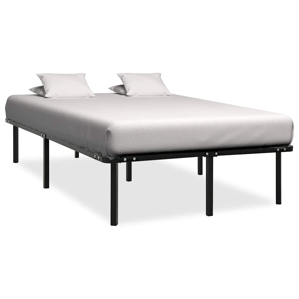 Sängram utan madrass svart metall 180x200 cm