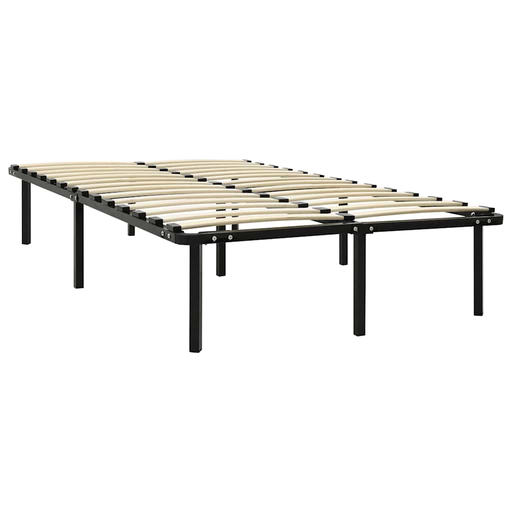 Sängram utan madrass svart metall 180x200 cm
