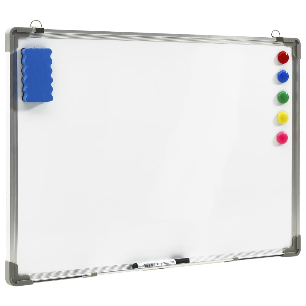 Magnetisk whiteboard vit 70x50 cm stål