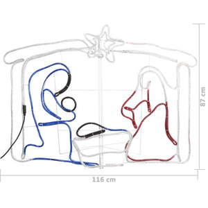 Juldekoration julspel 240 LED 116x41x87 cm