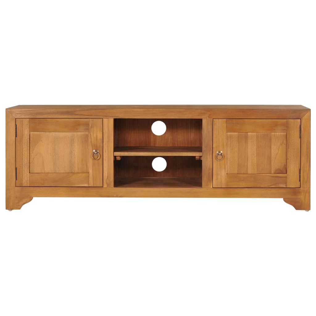 TV-bänk 115x30x40 cm massiv teak