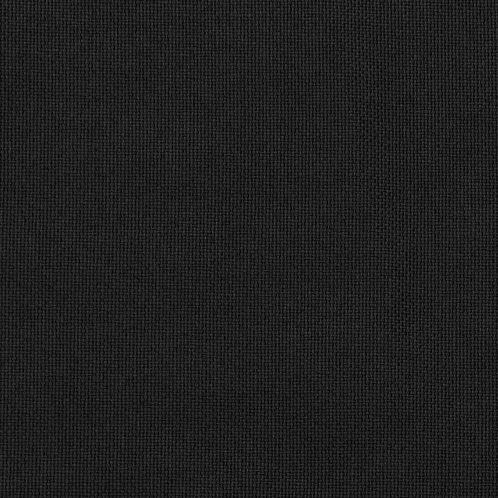 Mörkläggningsgardin med krokar linnelook 2 st svart 140x245 cm