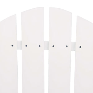 Adirondackstolar med bord massivt granträ vit