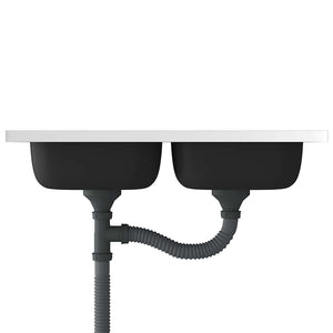 Dubbla diskhoar silver 800x500x155 mm rostfritt stål