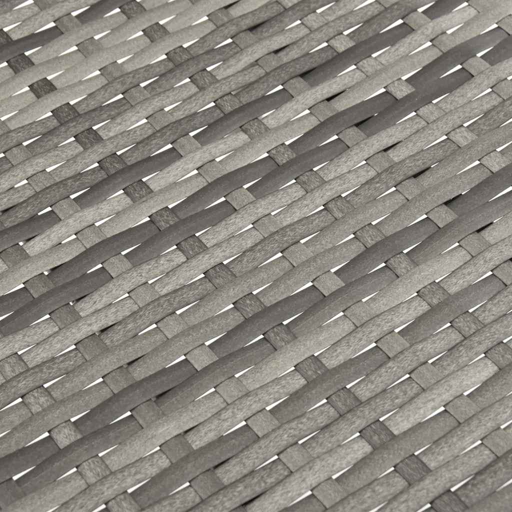 Stapelbara trädgårdsstolar 4 st grå konstrotting