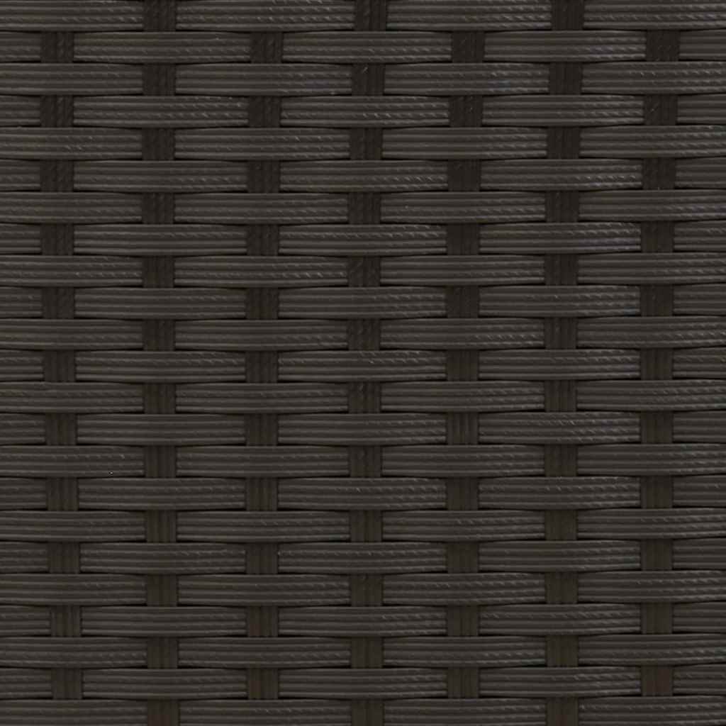 Stapelbara trädgårdsstolar 6 st konstrotting svart