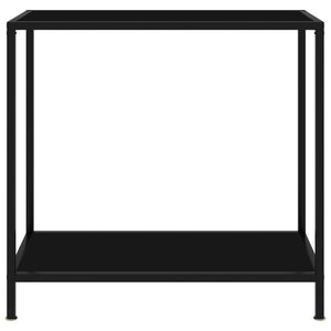 Konsolbord svart 80x35x75 cm härdat glas