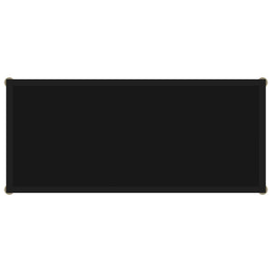 Konsolbord svart 80x35x75 cm härdat glas