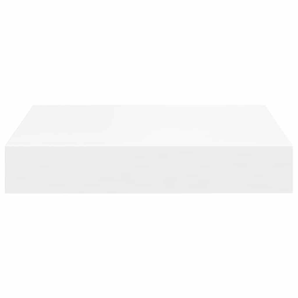 Svävande vägghyllor 4 st vit 23x23,5x3,8 cm MDF