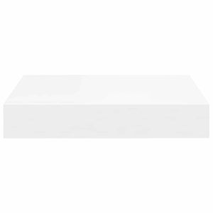 Svävande vägghyllor 4 st vit 23x23,5x3,8 cm MDF