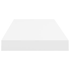 Svävande vägghyllor 4 st vit 60x23,5x3,8 cm MDF