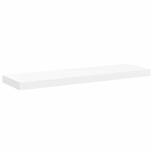 Svävande vägghyllor 2 st vit 80x23,5x3,8 cm MDF
