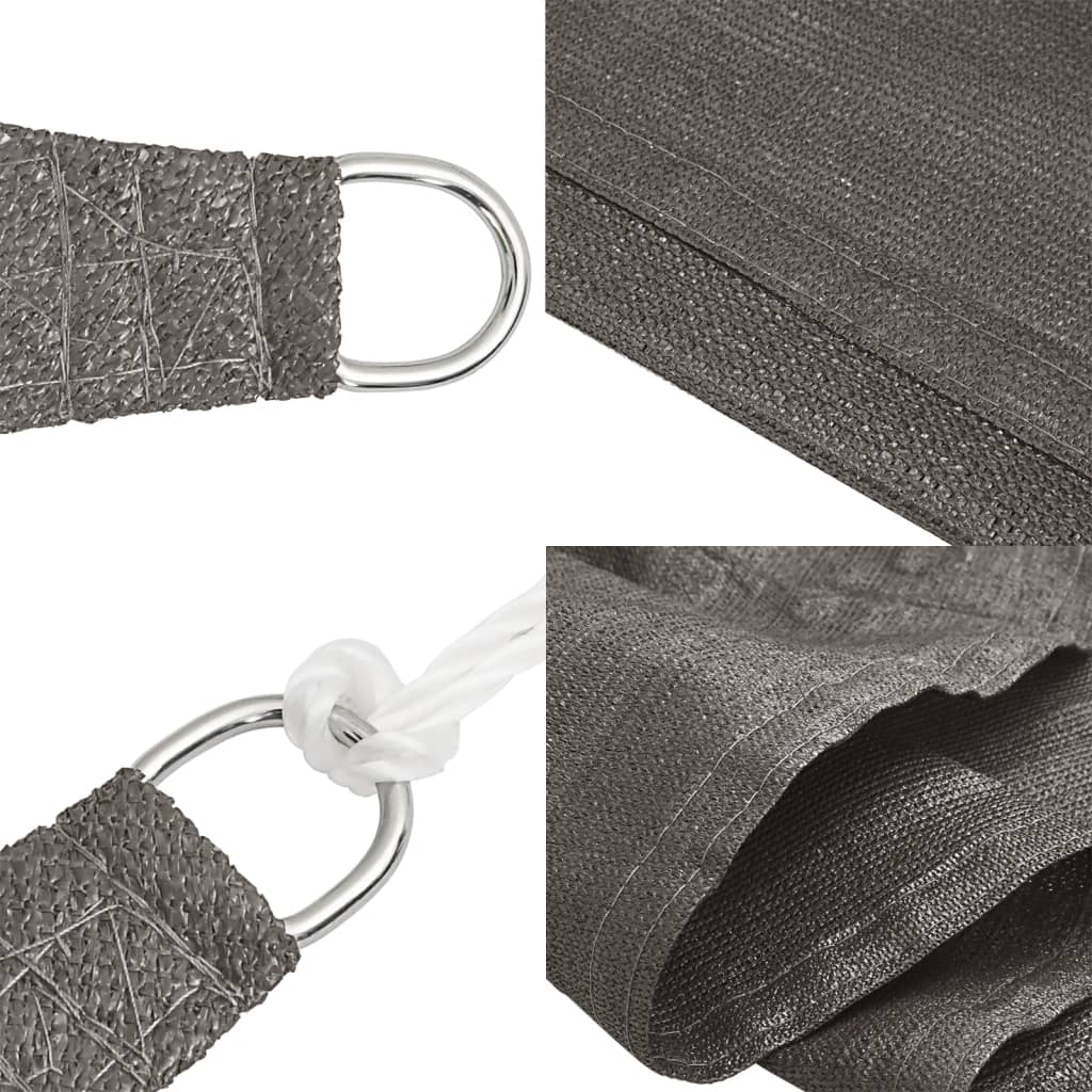 Solsegel 160 g/m² antracit 2,5x3 m HDPE