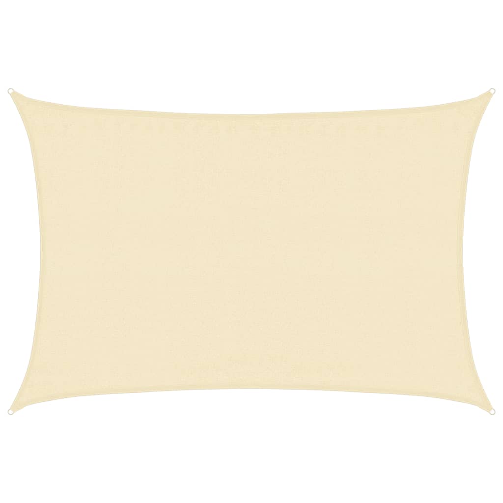 Solsegel 160 g/m² gräddvit 3,5x4,5 m HDPE