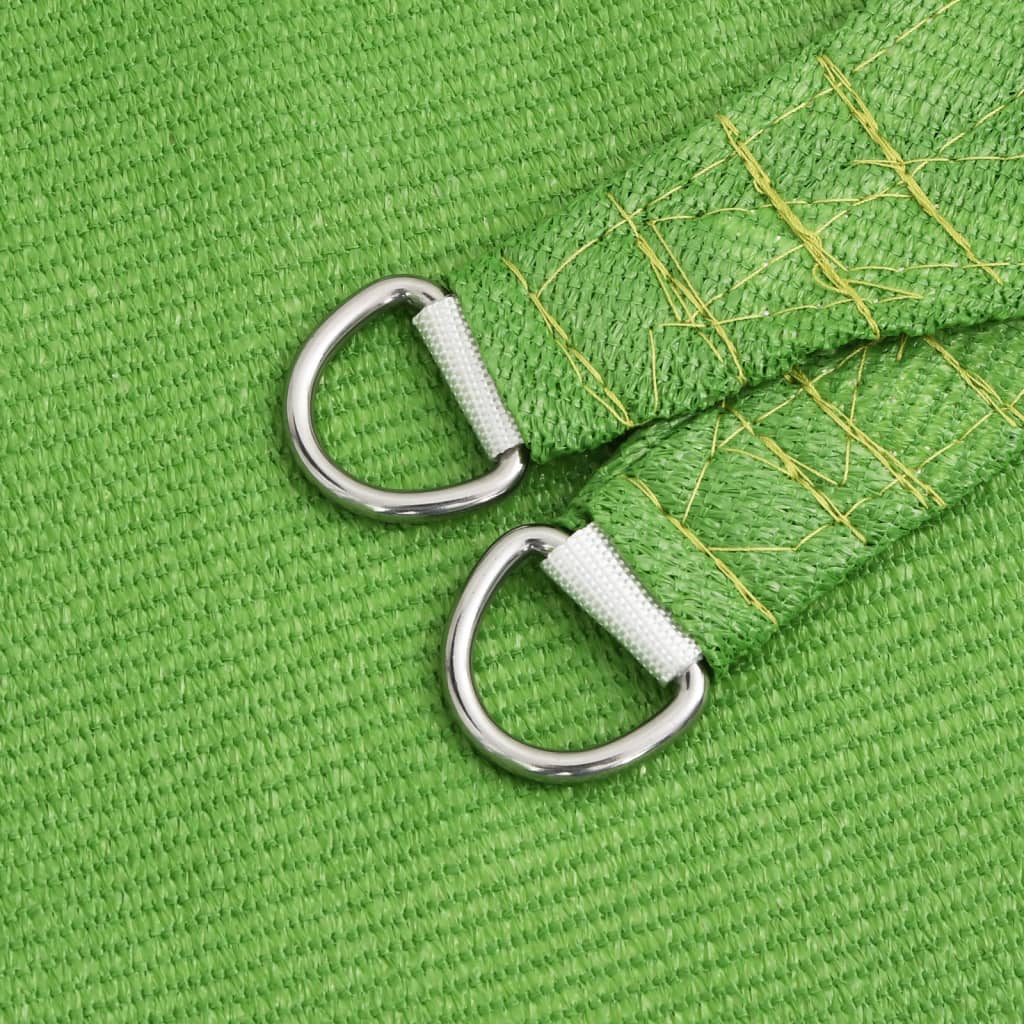 Solsegel 160 g/m² ljusgrön 4,5x4,5 m HDPE