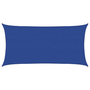 Solsegel 160 g/m² rektangulär blå 2,5x5 m HDPE
