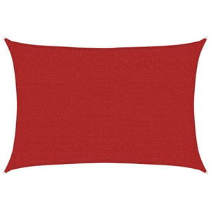 Solsegel 160 g/m² röd 2,5x3,5 m HDPE