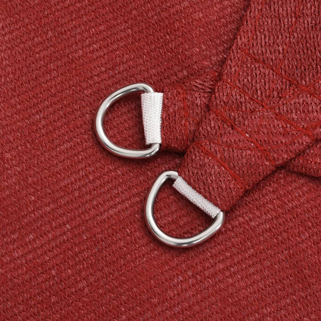 Solsegel 160 g/m² röd 2,5x5 m HDPE