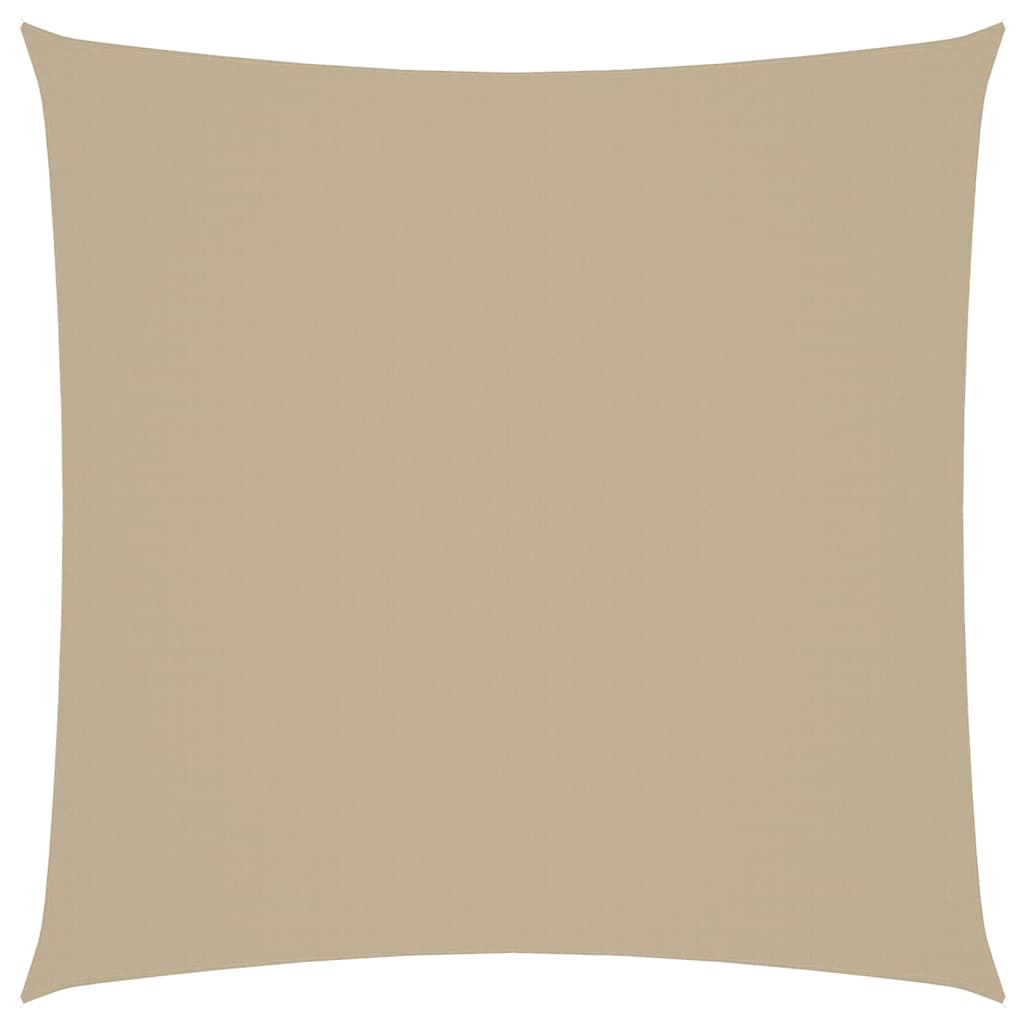 Solsegel oxfordtyg fyrkantigt 4,5x4,5 m beige - njoyroom