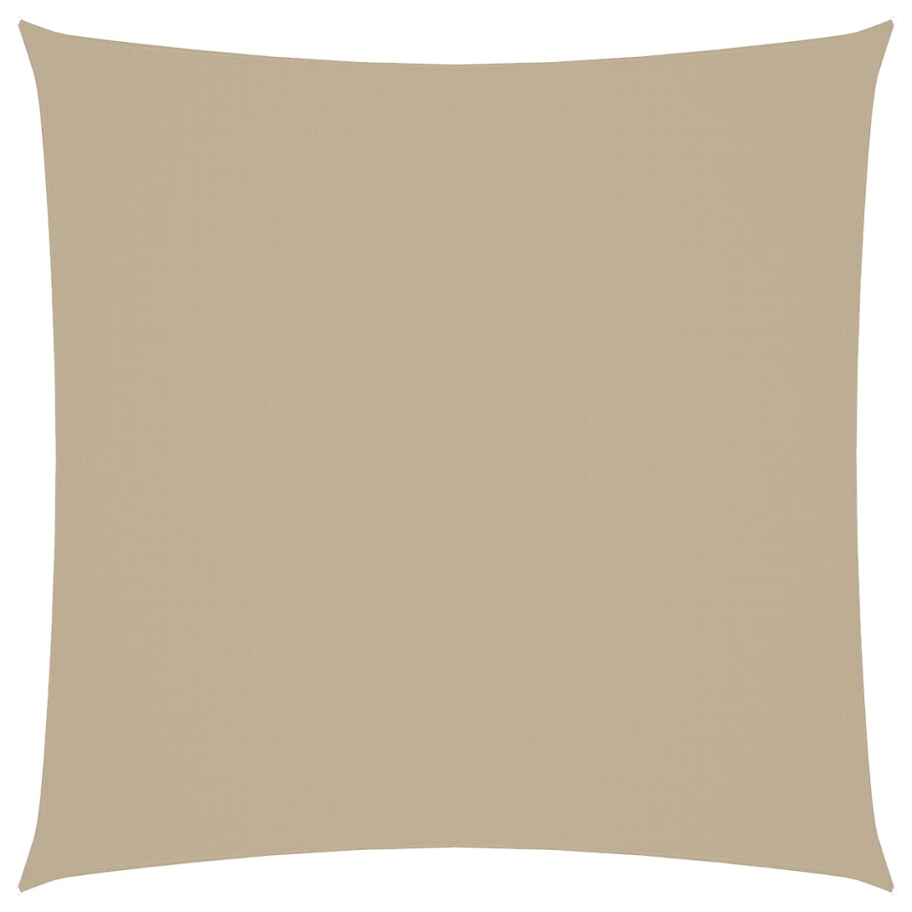 Solsegel oxfordtyg fyrkantigt 5x5 m beige - njoyroom