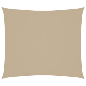 Solsegel oxfordtyg rektangulärt 2,5x3 m beige - njoyroom