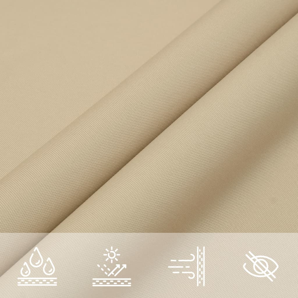 Solsegel oxfordtyg rektangulärt 2,5x3 m beige - njoyroom