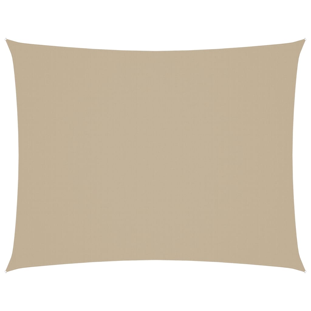 Solsegel oxfordtyg rektangulärt 3x4 m beige - njoyroom