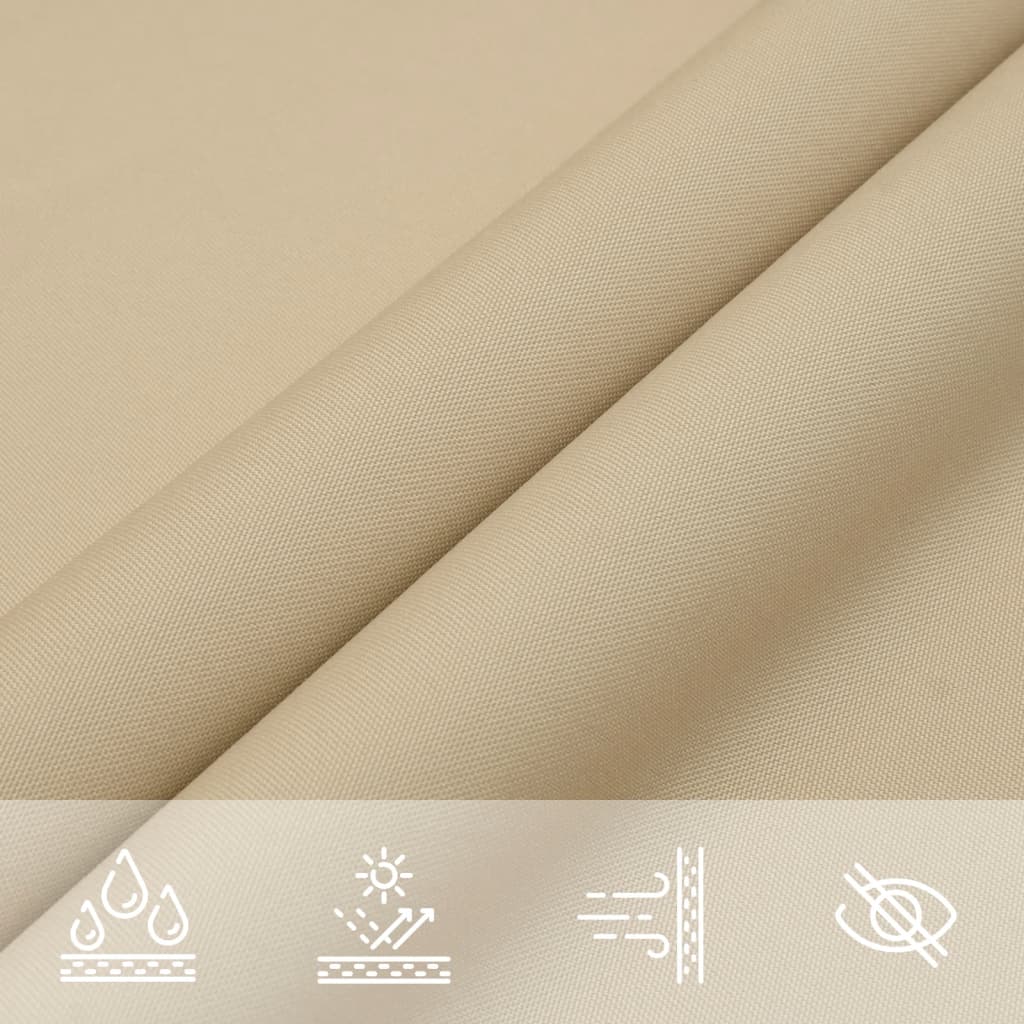 Solsegel oxfordtyg rektangulärt 3x5 m beige - njoyroom