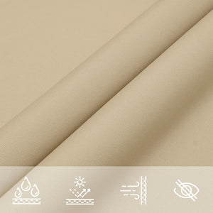 Solsegel oxfordtyg rektangulärt 3x6 m beige - njoyroom