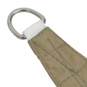 Solsegel oxfordtyg trapets 2/4x3 m beige - njoyroom