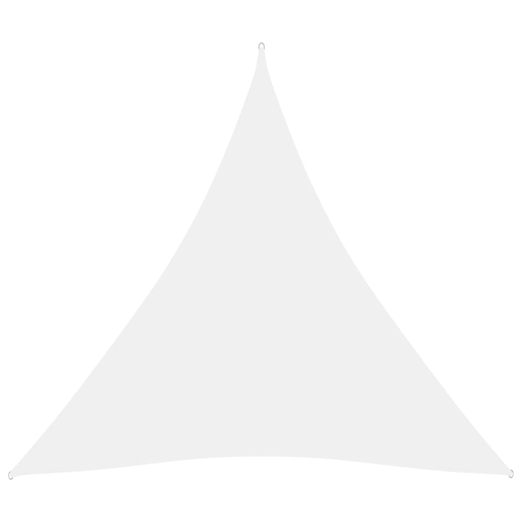 Solsegel oxfordtyg trekantigt 3x3x3 m vit - njoyroom