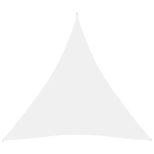 Solsegel oxfordtyg trekantigt 3x3x3 m vit - njoyroom