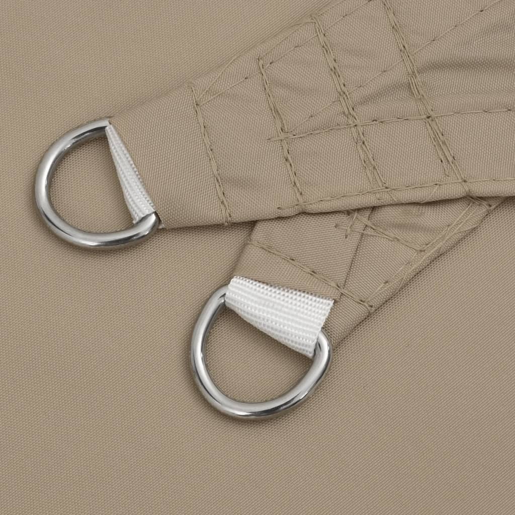 Solsegel oxfordtyg fyrkantigt 3,6x3,6 m taupe