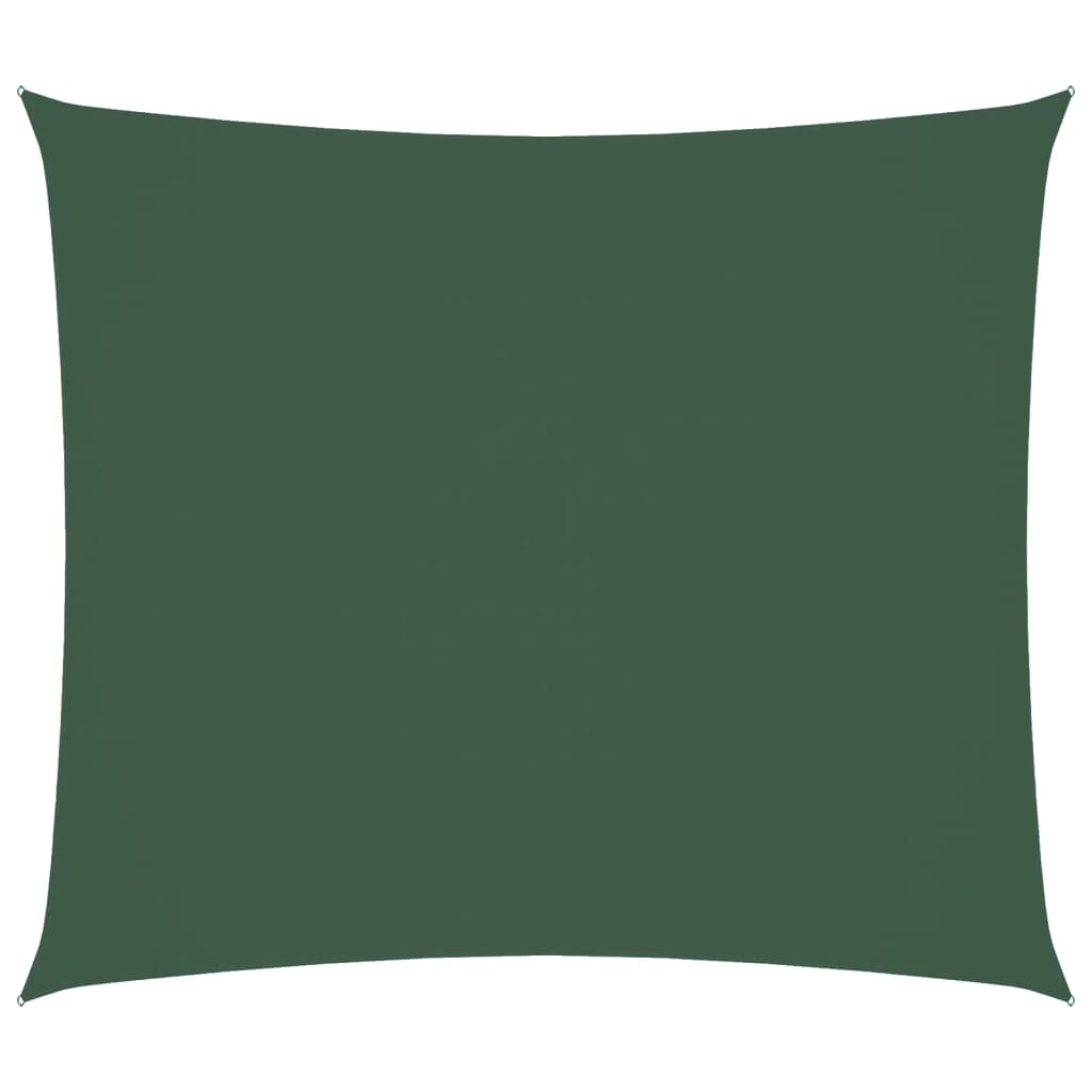 Solsegel oxfordtyg rektangulärt 2,5x3 m mörkgrön