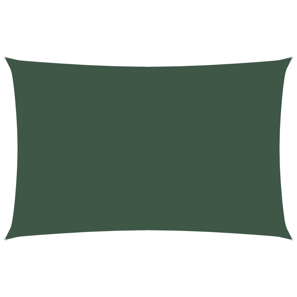 Solsegel oxfordtyg rektangulärt 2,5x5 m mörkgrön