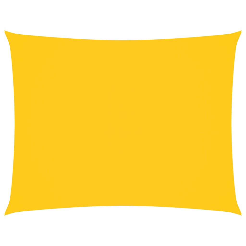 Solsegel oxfordtyg rektangulärt 2,5x3,5 m gul